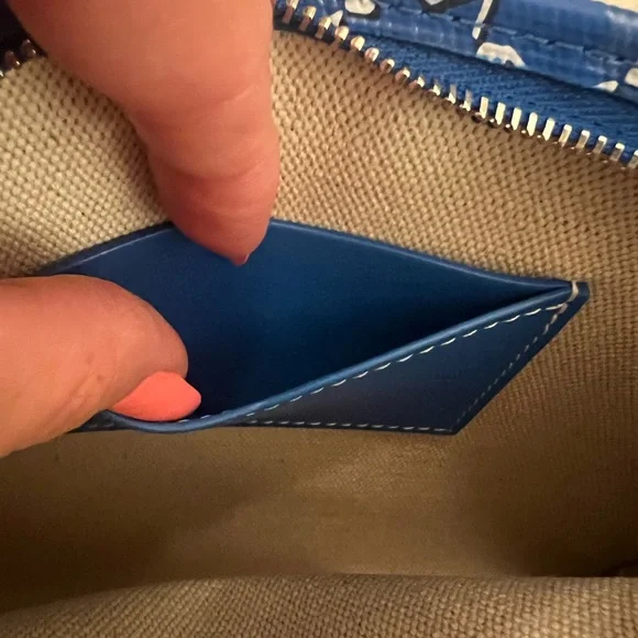 Moynat Paris M Nomad Pouch in Blue - Picture 6 of 12